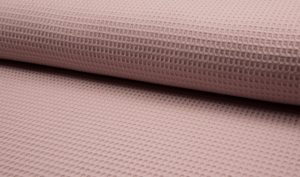 Waffelstoff Baumwolle Waffelpiqué Altrosa